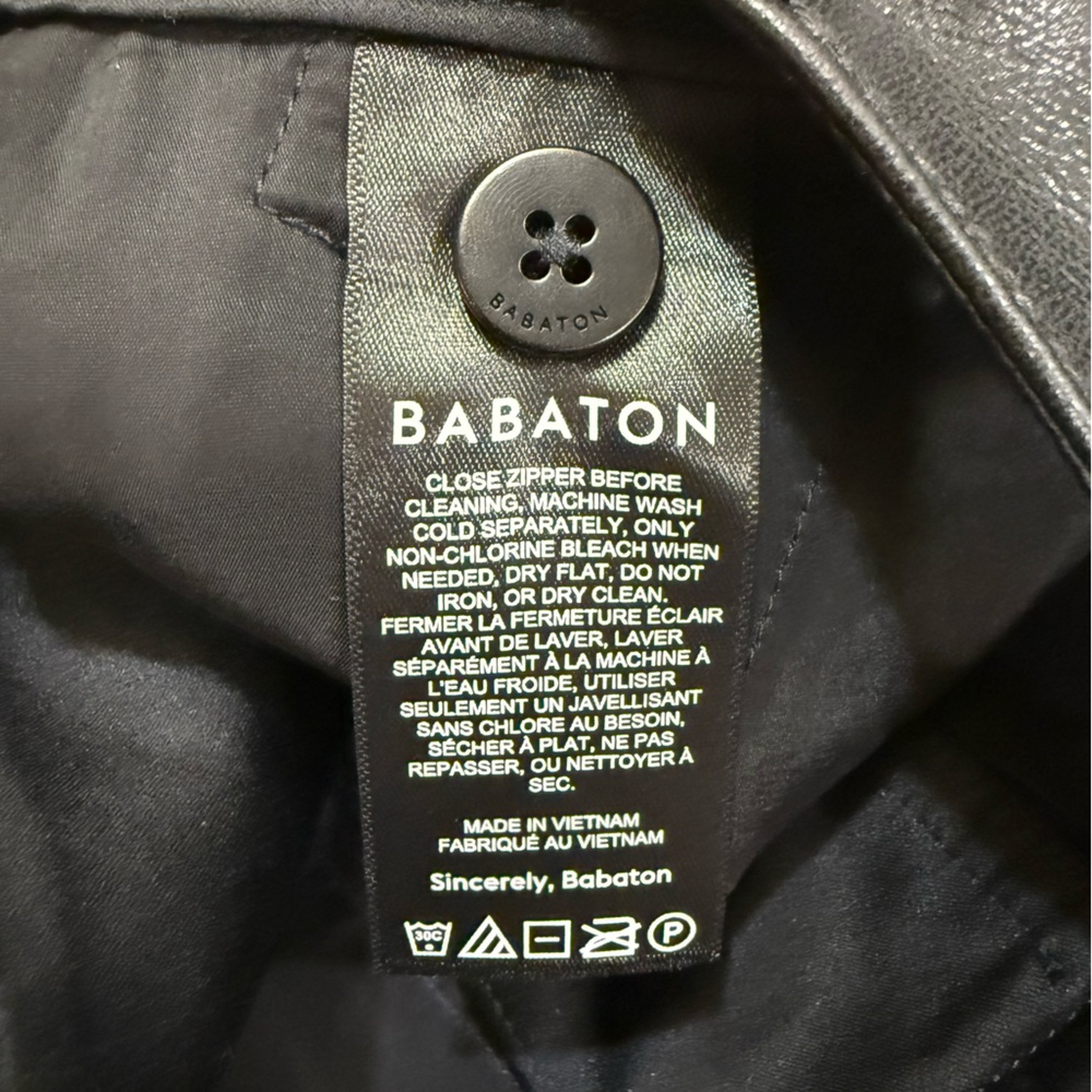 Aritzia Babatón Black Faux Leather Pants Size 6 Chic Office outfit Day to Night - Picture 6 of 14